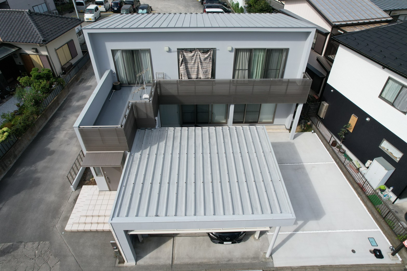 外壁　GWマットマックス（艶消し）塗装　ローラー4回塗り